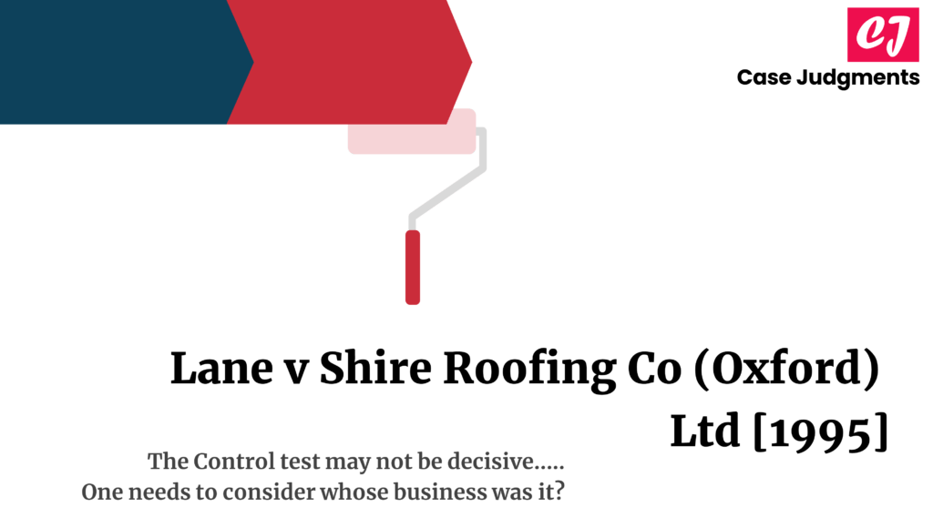 Lane v Shire Roofing