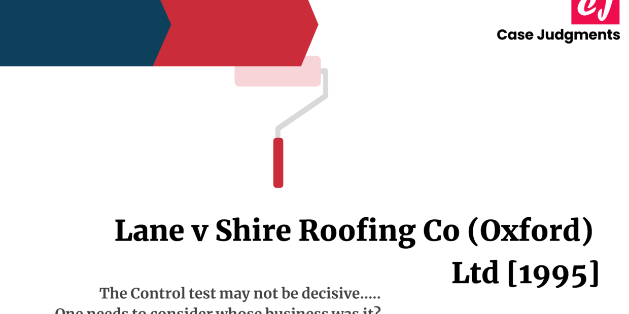 Lane v Shire Roofing