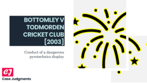 Bottomley v Todmorden Cricket Club
